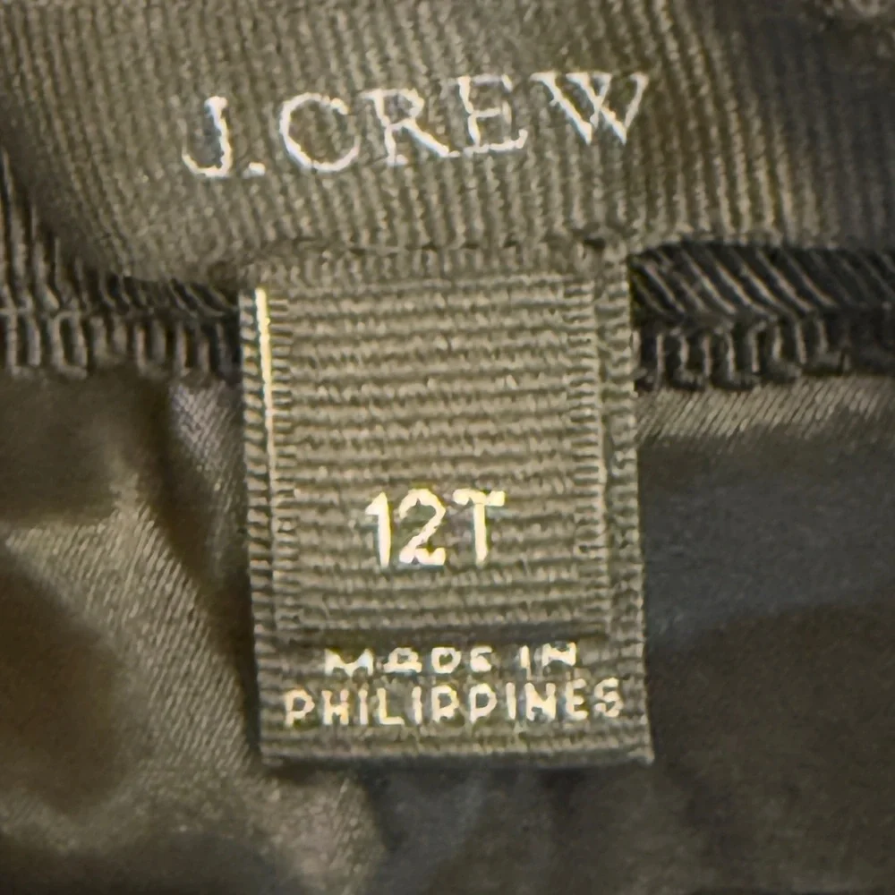 J Crew Black Black Wool Ruffle Mini Skirt